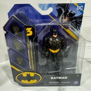 COPY - DC SPIN MASTER BATMAN HERO 4” ACTION FIGURES WITH 3 SURPRISE ACCESSORIES…